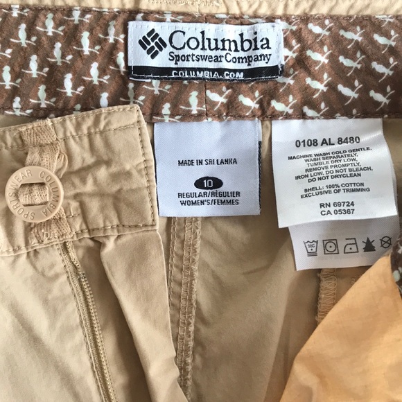 Columbia adjustable length hiking tracking pants - Picture 8 of 8